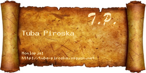 Tuba Piroska névjegykártya
